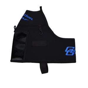 Black with Blue Logo Gallon Gear Fitness Hydration Cover