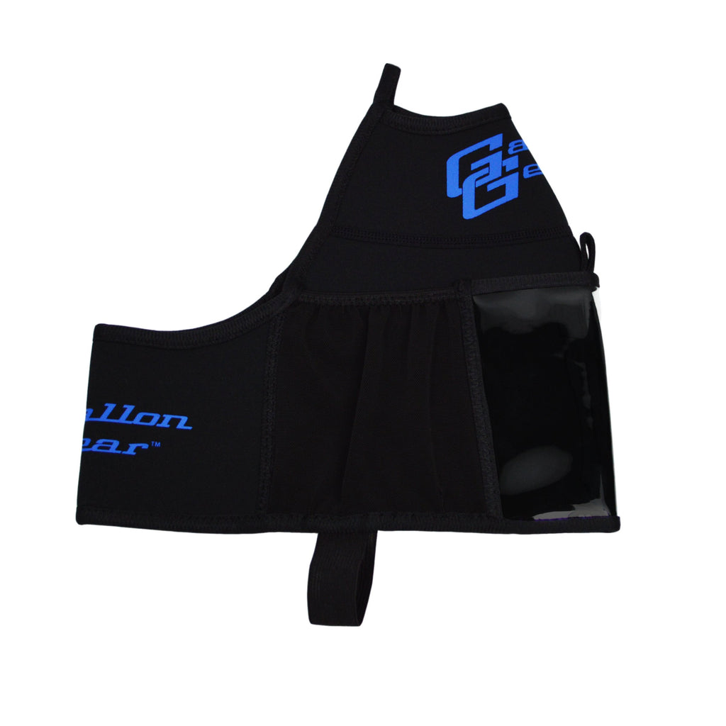 Black with Blue Logo Gallon Gear Fitness Hydration Cover