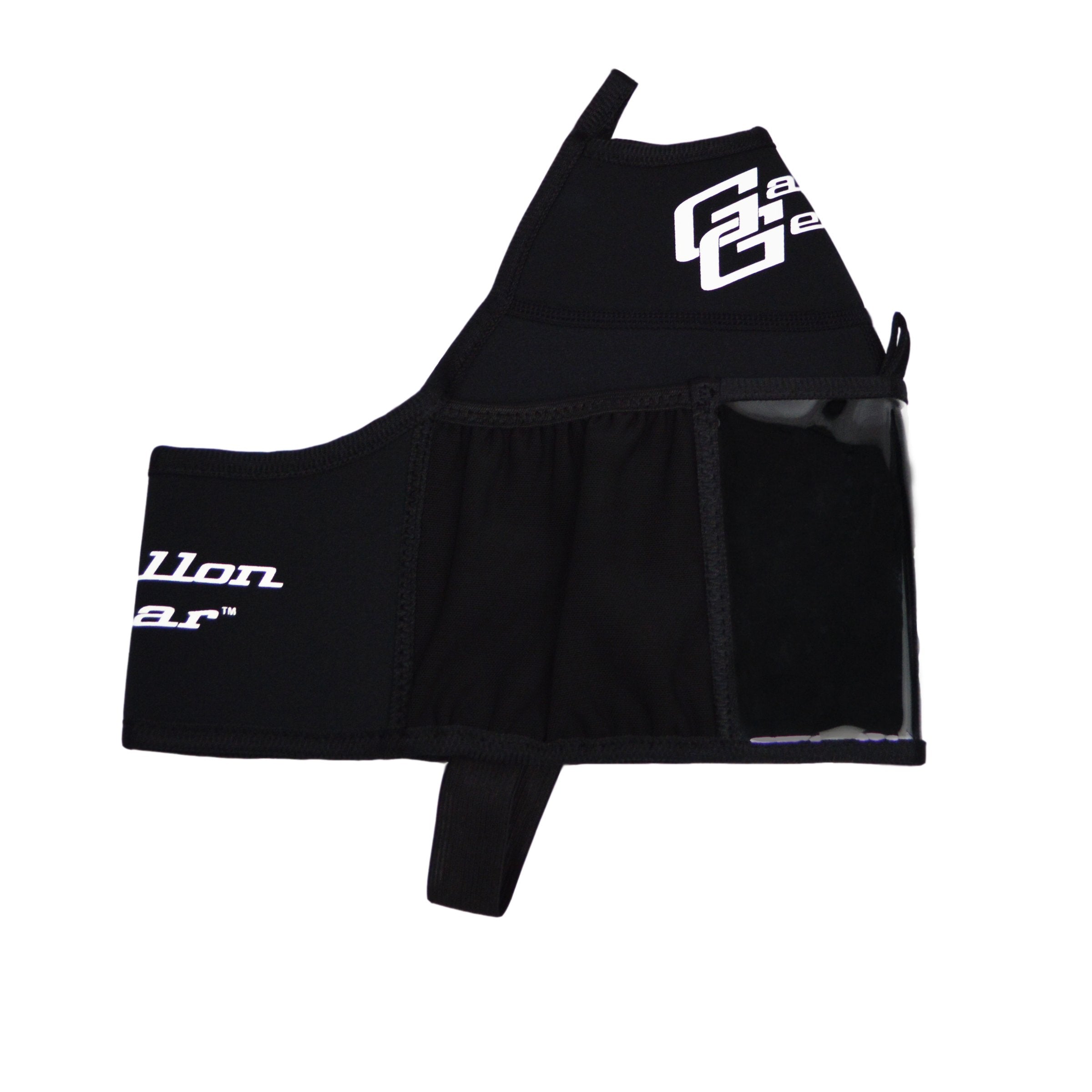 Black with White Logo Gallon Gear Fitness Hydration Cover