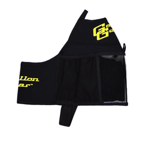 Black with Yellow Logo Gallon Gear Fitness Hydration Cover