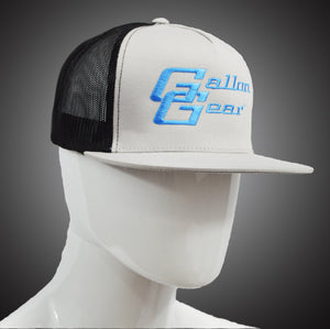 Grey/ Black Mesh with Blue Logo