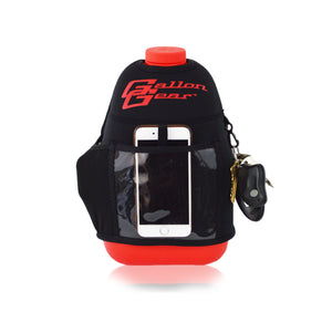 Black with Red Logo Gallon Gear Fitness Hydration Cover