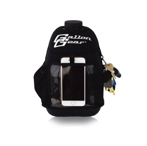 Black with White Logo Gallon Gear Fitness Hydration Cover